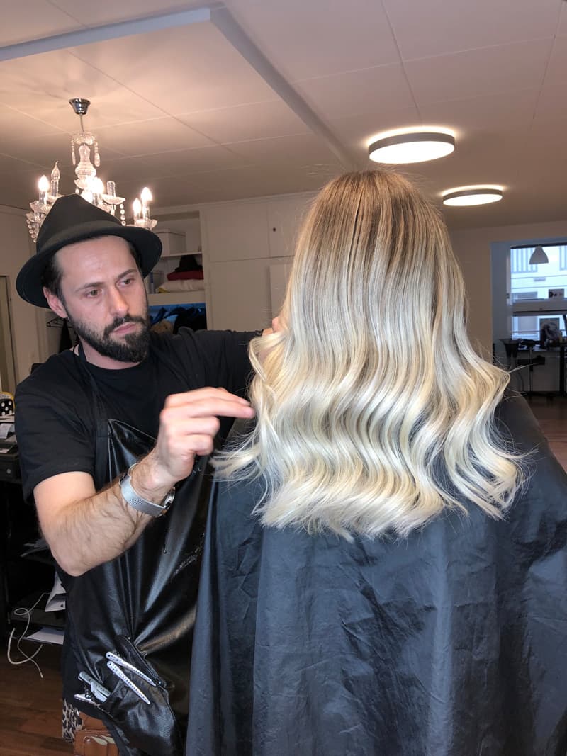 Balayage Vorher Nachher - Haar Transformation Basel